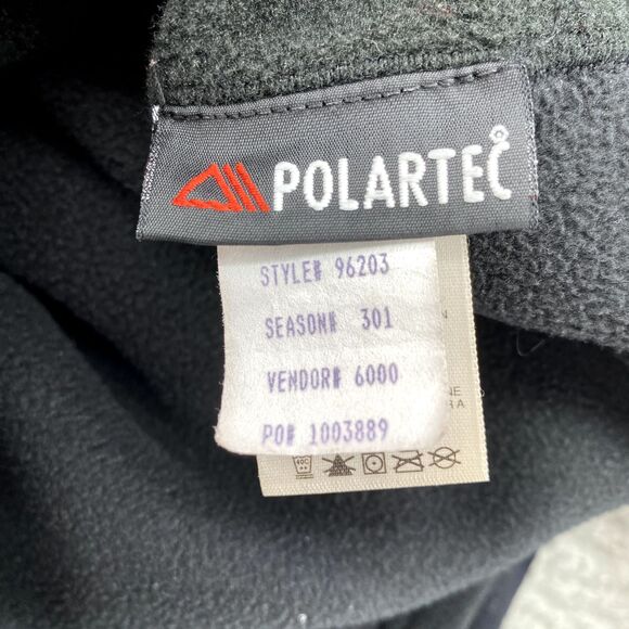 North Face Sweater Women Large Black Fleece Pullover 1/4 Zip Base Layer Gorpcore - Picture 10 of 11